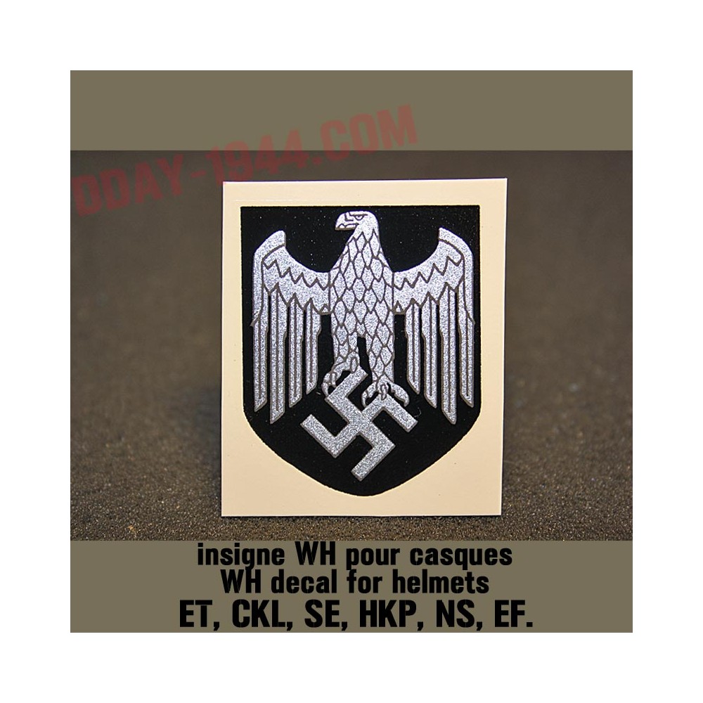 insigne casque allemand ww2 ss wh heer polizei luft km croix gamme