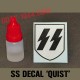 german helmet decal SS 1rst pattern 'QUIST'