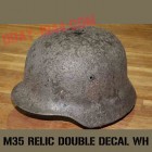 casque allemand M35 relique