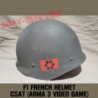french helmet type F1 CSAT decal