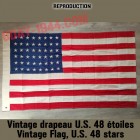 drapeau U.S. vintage 48 étoiles