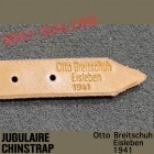 CHINSTRAP MARKED 'Otto Breitschuh Eisleben 1941’