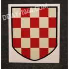 CROATIAN HELMET DECAL NATIONAL COLORS