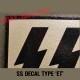 german helmet decal SS late 'ET'