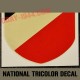 national tricolor decal