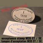 DOME ACCEPTANCE STAMPS FOR WW2 GERMAN HELMET M35 ET SE