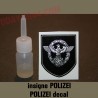 german helmet decal POLIZEI bordered