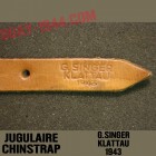 CHINSTRAP MARKED ’G.SINGER KLATTAU 1943’