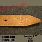 CHINSTRAP MARKED Henseler & C° ULM 1940