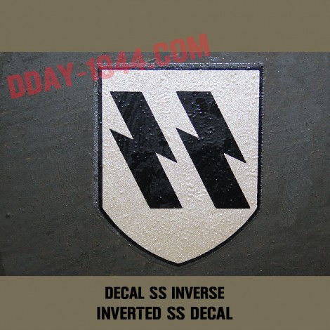 insigne, decal SS pour casque allemand (premier modèle)