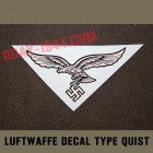 german helmet decal luftwaffe type QUIST