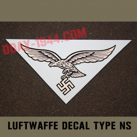 german helmet decal luftwaffe type NS