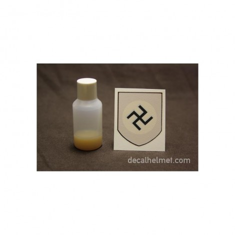 insigne, decal swastika pour casque allemand (croix fine)