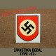 swastika decal "ET"
