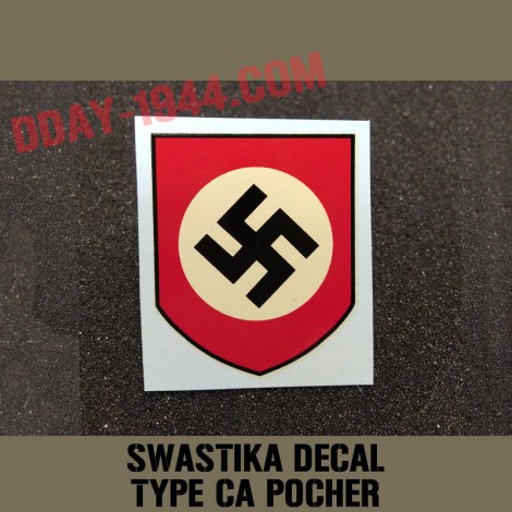 insigne, decal swastika pour casque allemand