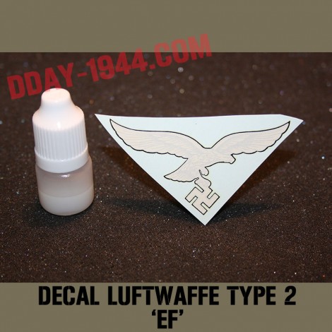 german helmet decal luftwaffe type EF