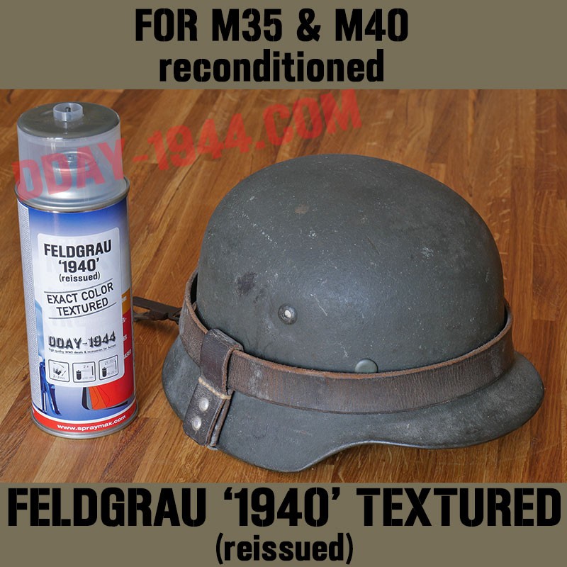 feldgrau aged in spray for german helmet
