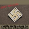 decal swastika fire police helmet