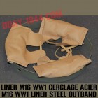 LINER OUTBAND STEEL FOR WW1 GERMAN HELMET MOD.16LINER OUTBAND LEATHER FOR WW1 GERMAN HELMET MOD.16 available in 4 sizes
