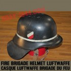 casque luftwaffe brigade du feu