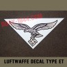 german helmet decal luftwaffe type EF