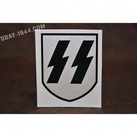 german helmet decal SS, early first pattern 'CA POCHER'